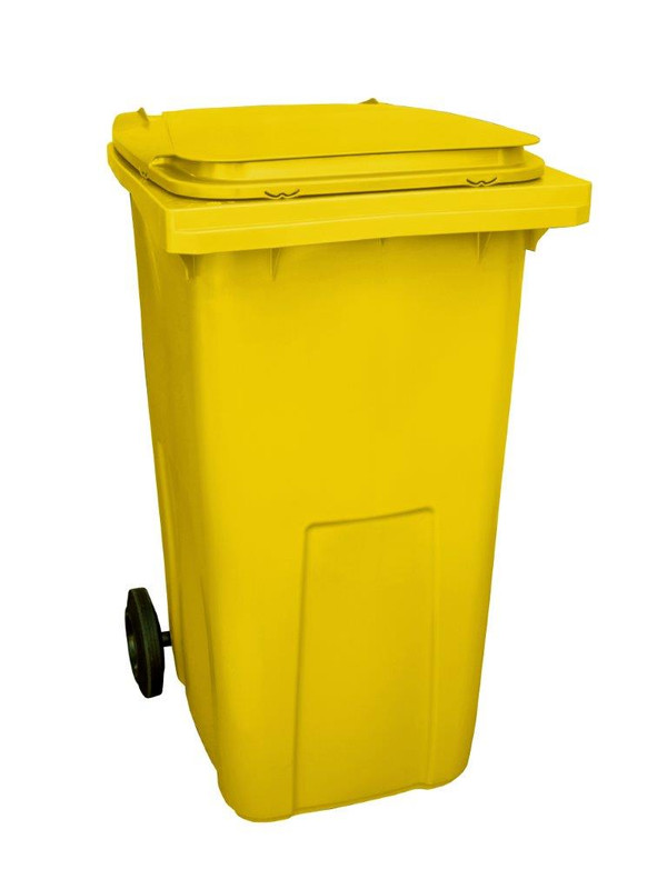 Сміттєвий бак CONTENUR пластиковий жовтий 240л